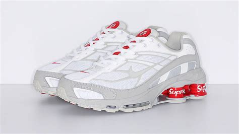 nike shox supreme weiß|supreme shox ride 2 white.